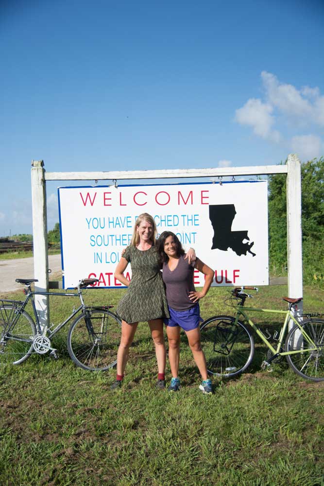 Sara & Dana at the Southernmost point; Photo by Whitney Devin