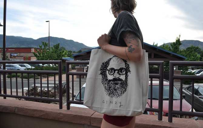 Tote bag commissioned by the Allen Ginsberg Estate.