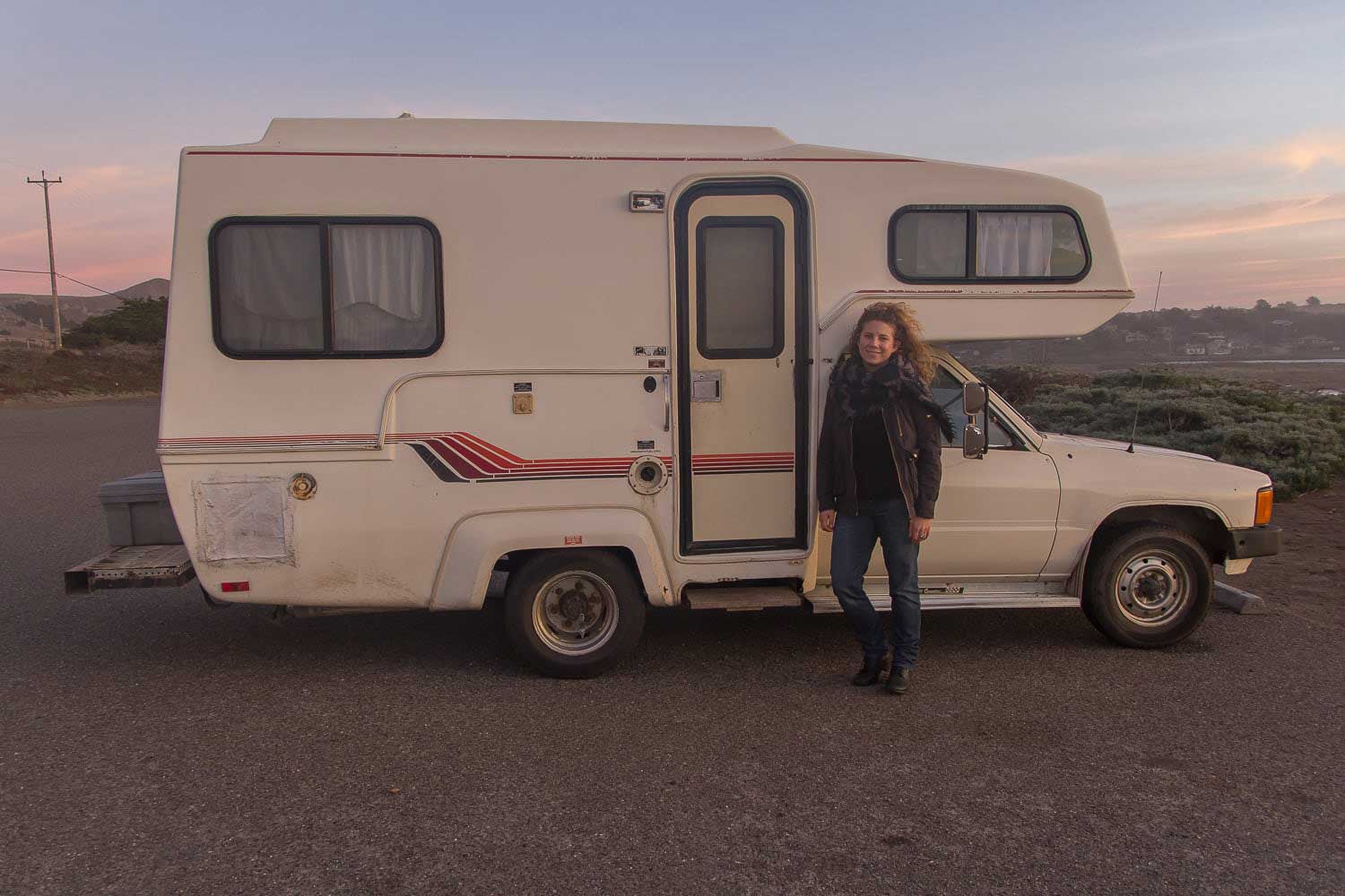 Madeleine and the '86 Toyota Sunrader by Kyle Bradford
