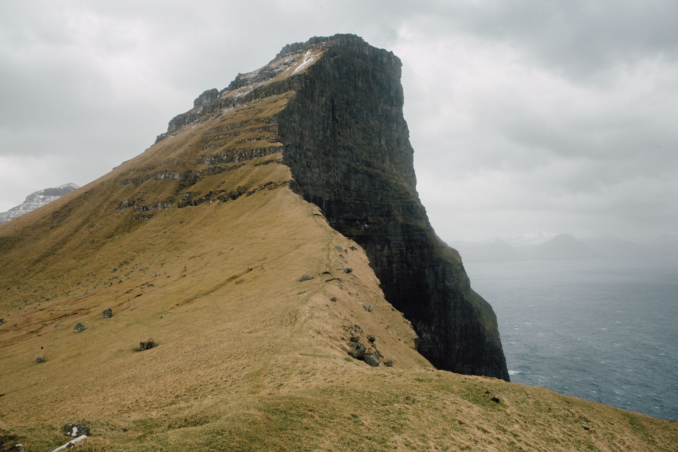 Faroe Islands Kalsoy Cliff Face