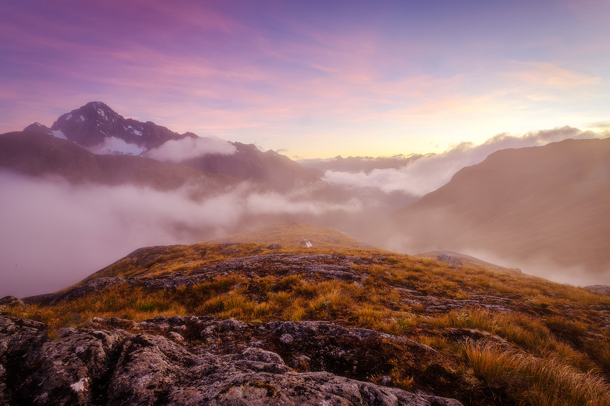 Fiordland summit sunrise
