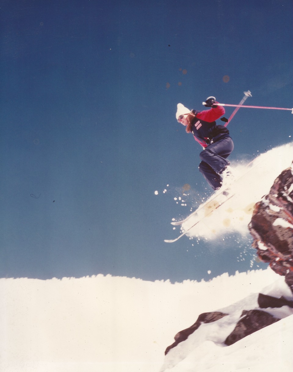 Joni Dykstra vintage skiing